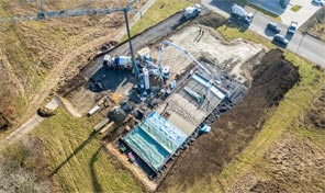 Bürogebäude Neubau in Kaisersesch – Bodenplatten-Betonage durch Generalunternehmer ZENZ-Massivhaus aus Cochem